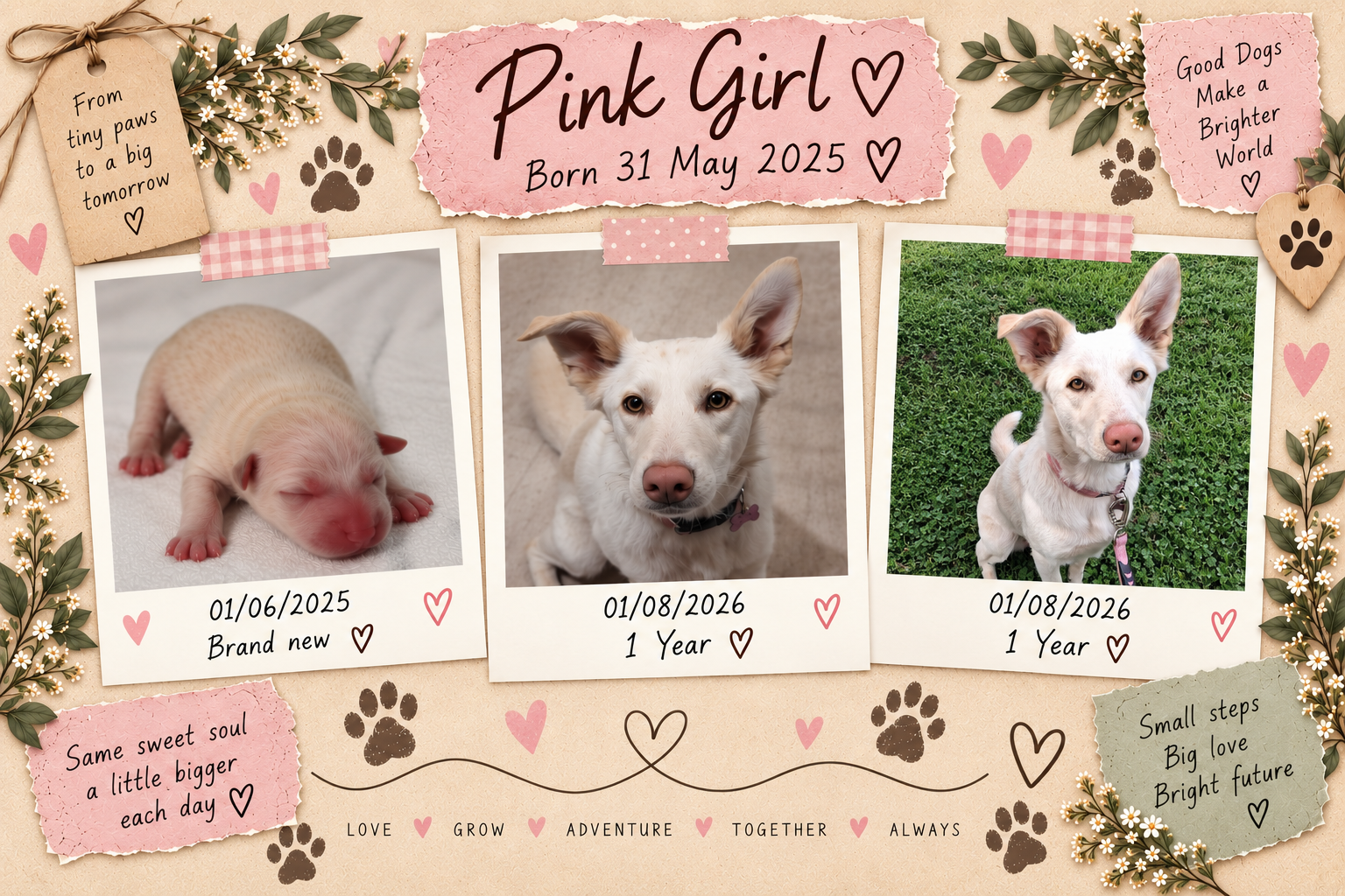 Pink Girl Timeline Updated